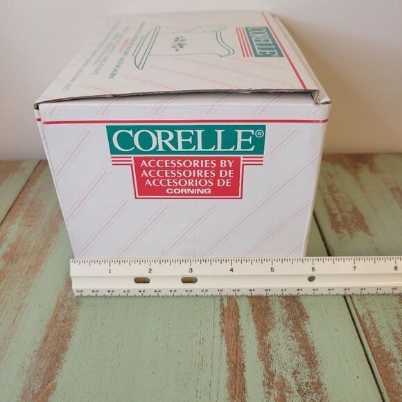 New in Box Vintage Corelle Winter Holly Ceramic Gravy Boat with Underplate - Picture 16 of 16